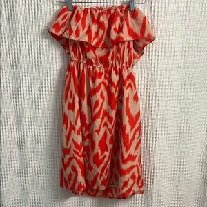 Stylish Red and Cream Kids Dress